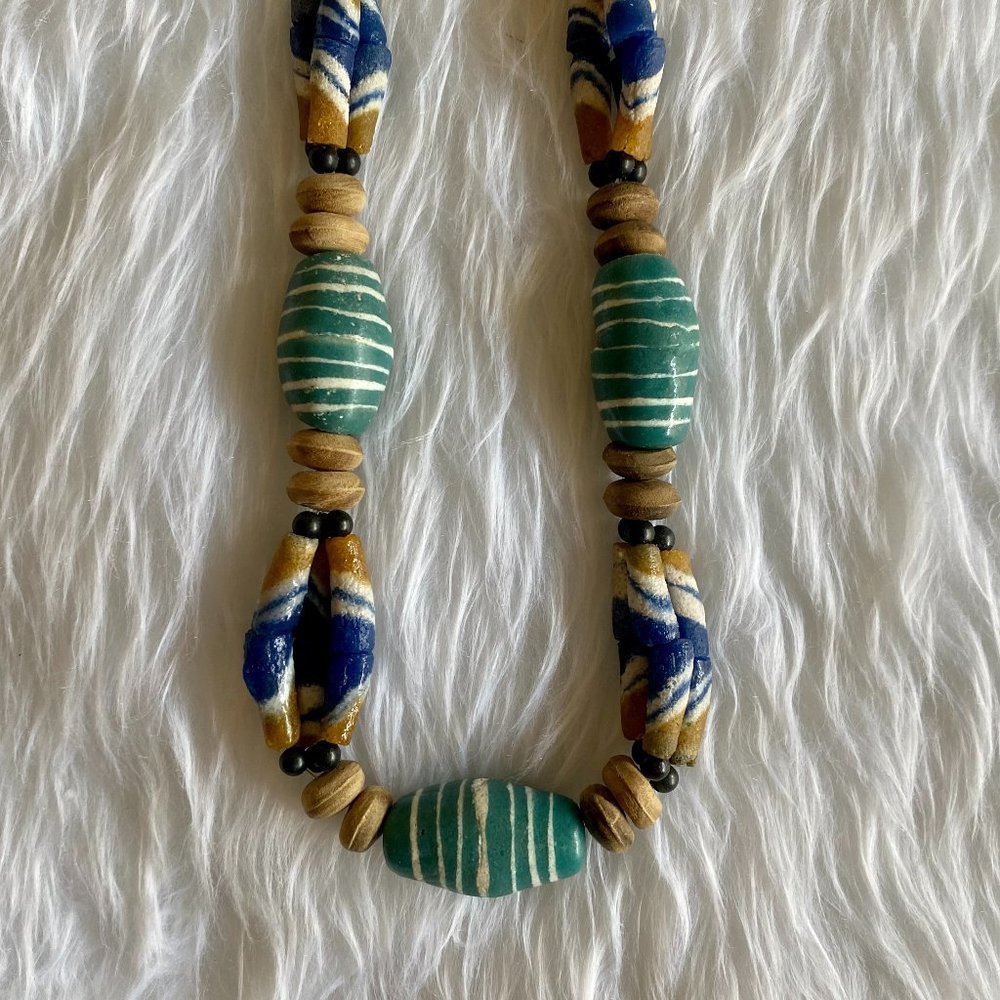 Ceramic beaded necklace